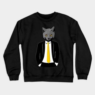 Cat in Suit Crewneck Sweatshirt